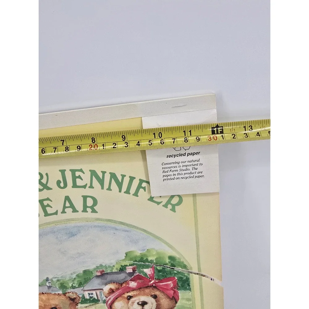 Vintage Red Farm Studio Jeremy & Jennifer Bear Paper Dolls Color Cut Out Set